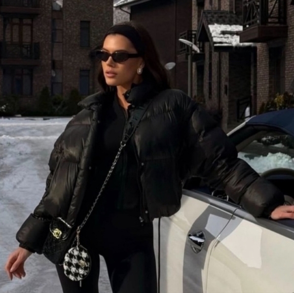 CHANEL CC Black purse Bag Set logo gold tweed chain crossbody phone wallet - Picture 8 of 9